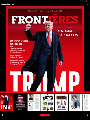 Frontières Média iPad screenshot
