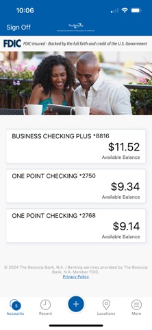 The Bancorp Mobile Screenshot 2 of 5