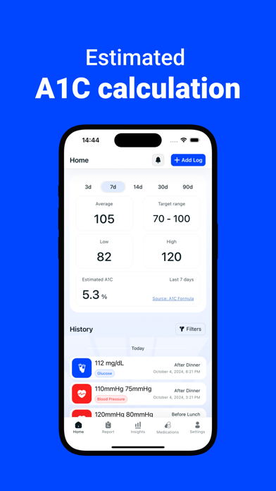Blood Glucose Monitor・Diabetes Screenshot