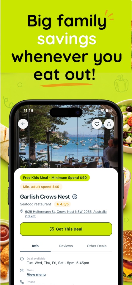 Kids Eat Free Club screenshot 3