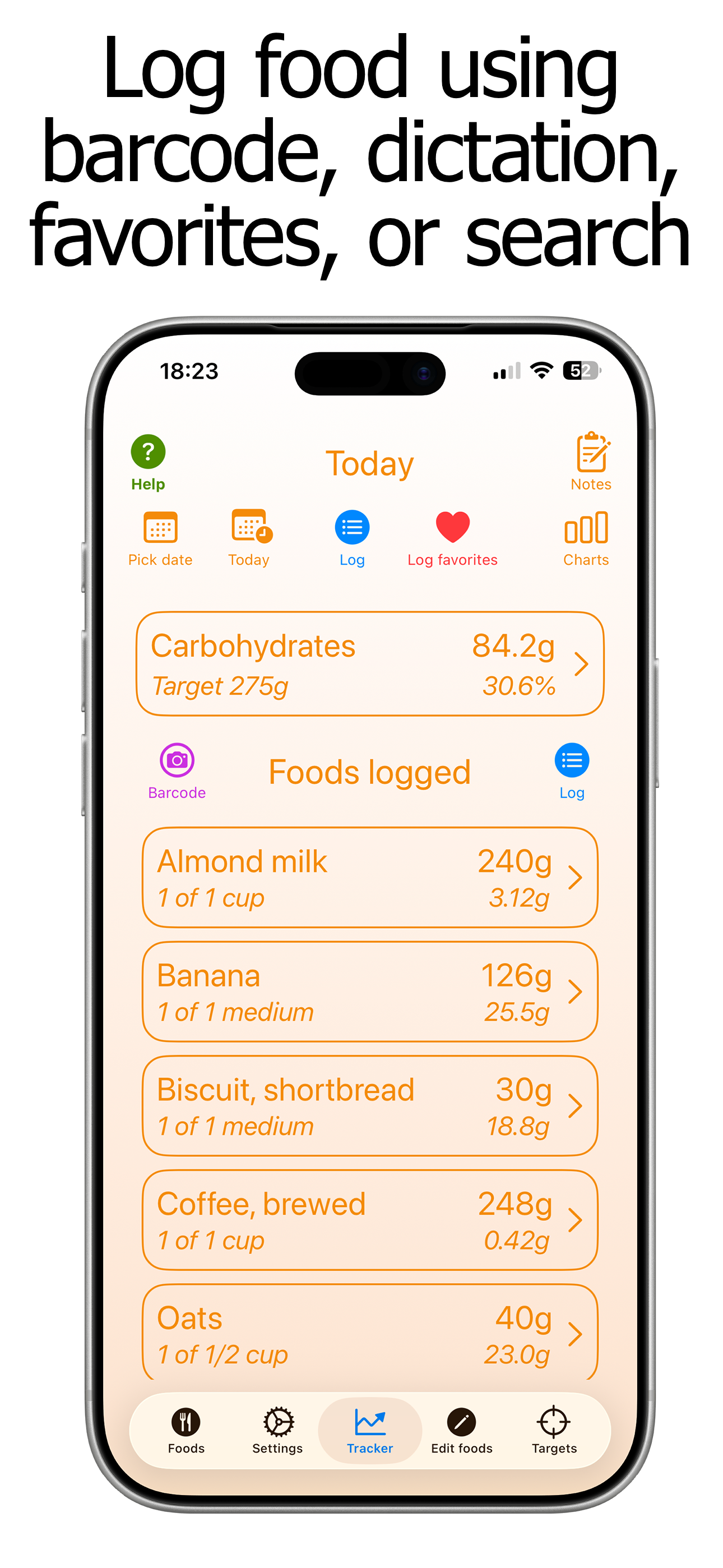 Carb Counter and Tracker