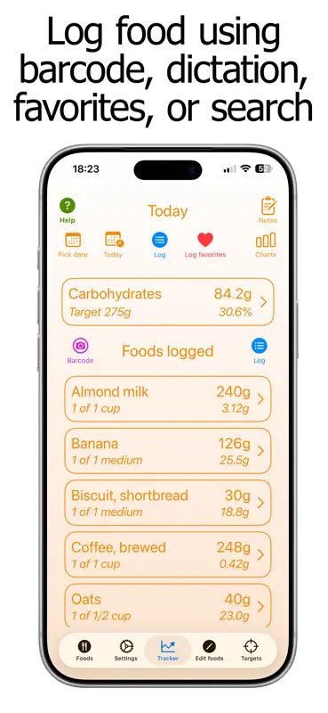 Carb Counter and Tracker screenshot 1 of 10