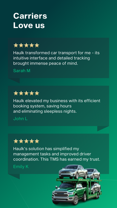 Car Haulers ePOD App by Haulk Screenshot