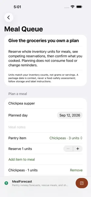 Pantry Snapper: Meal Planner screenshot 1