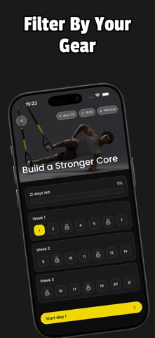 Suspension Fitness & Workouts iPhone screenshot