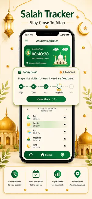 Prayer Times, Azan & Qibla screenshot 2