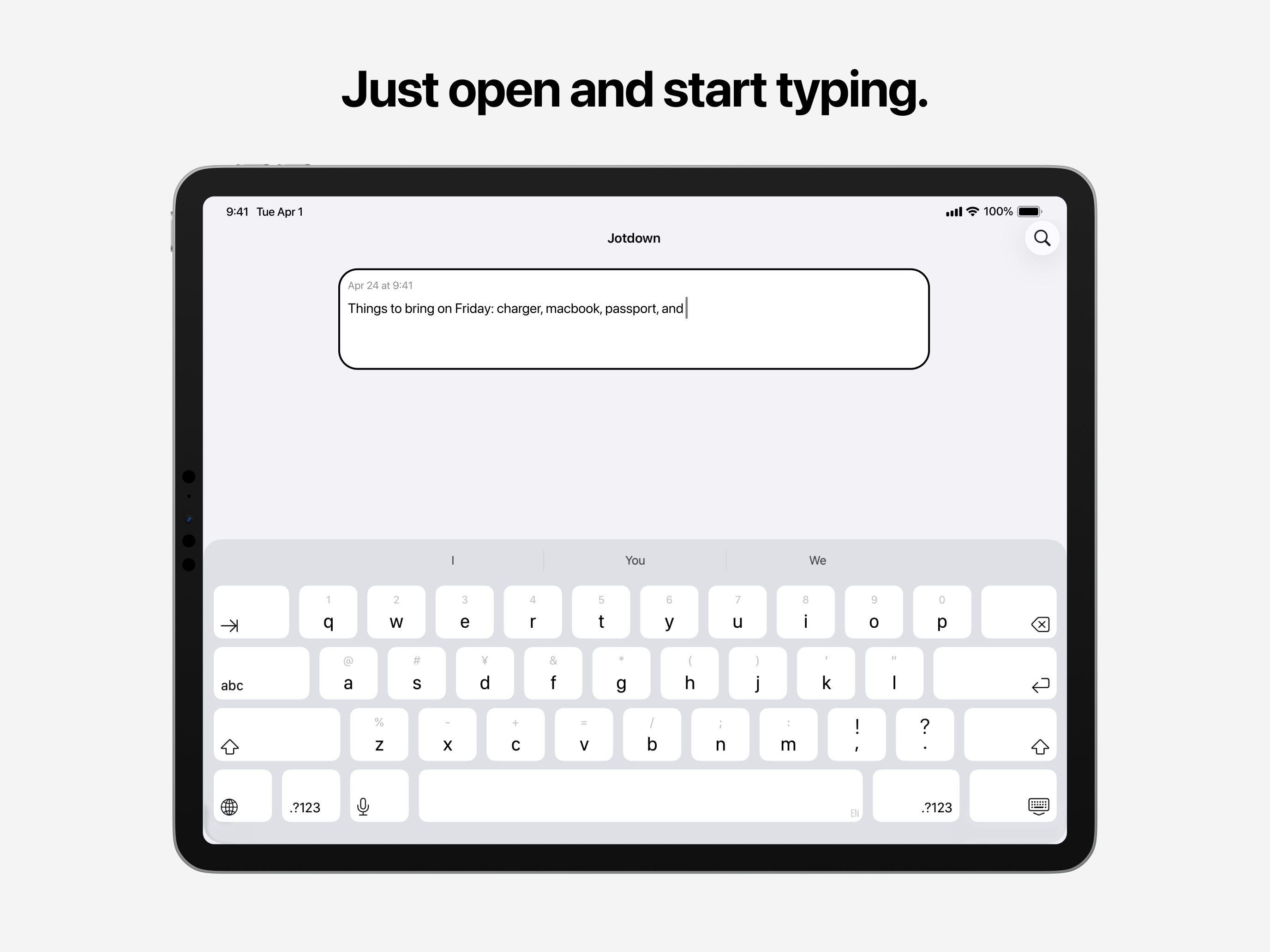 Jotdown — Quick Notes