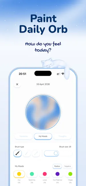 Mood & Emotion Tracker : Riley iPhone screenshot 2