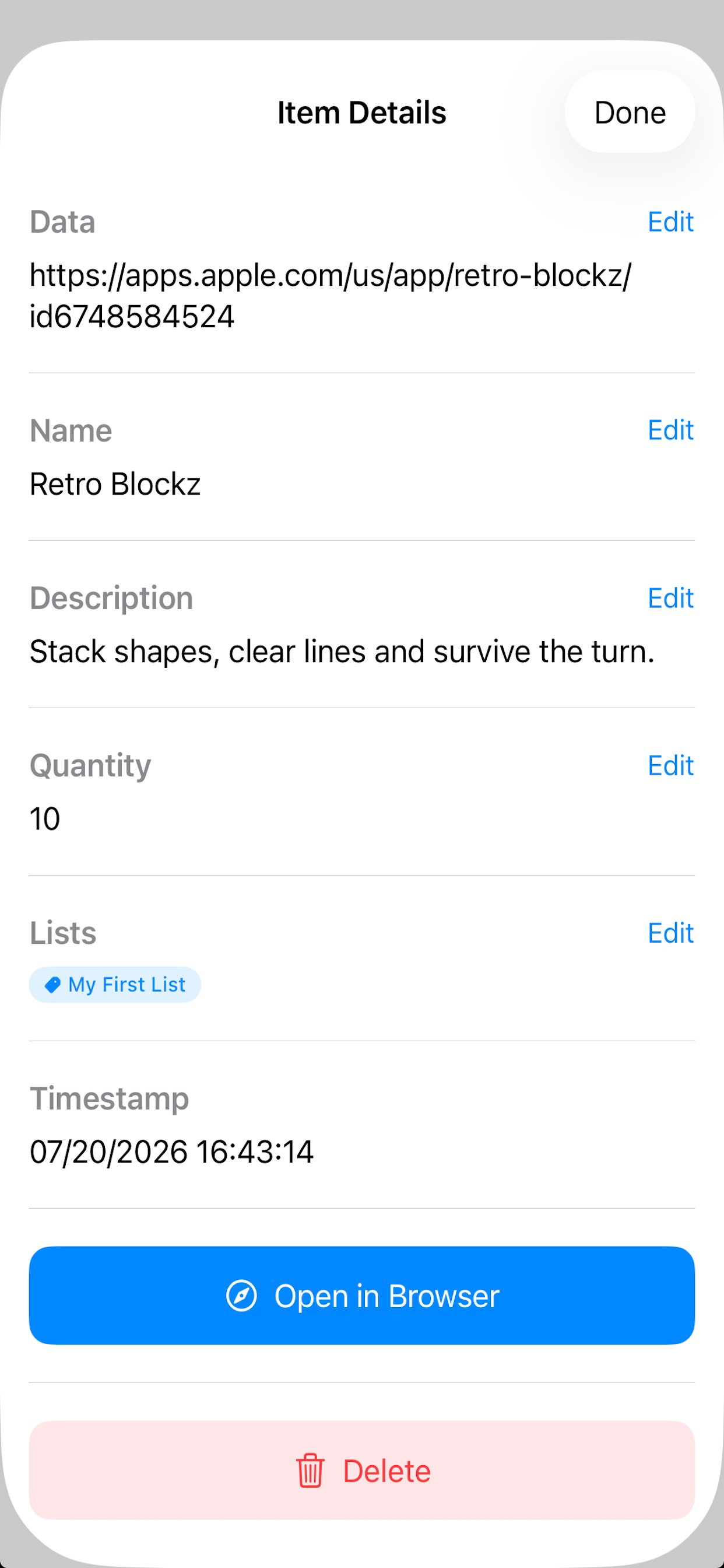 QR 2 CSV screenshot 6