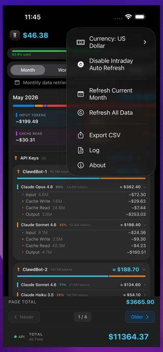 AI Token Usage Tracker Screenshot 5 of 7