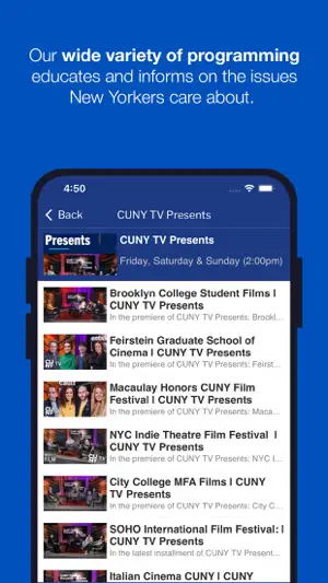 CUNY TV screenshot 3