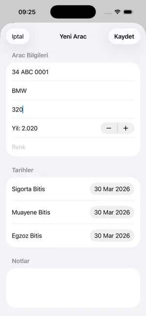 Araç Takip: Sigorta & Masraf screenshot 2