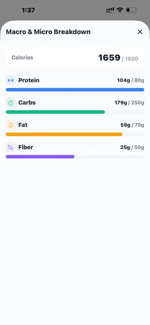 Rplenish Meal Tracker screenshot 3