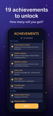 NovaPop: Planet Merge Game iPhone screenshot