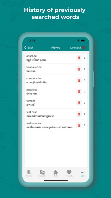 Thai Dictionary and Translator Screenshot