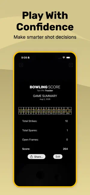 Bowling Score: Ten Pin Tracker screenshot 4