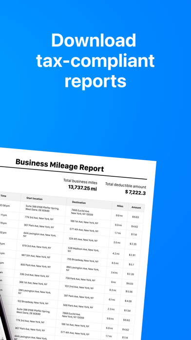 Screenshot 3 of Mile AI: business mileage log App