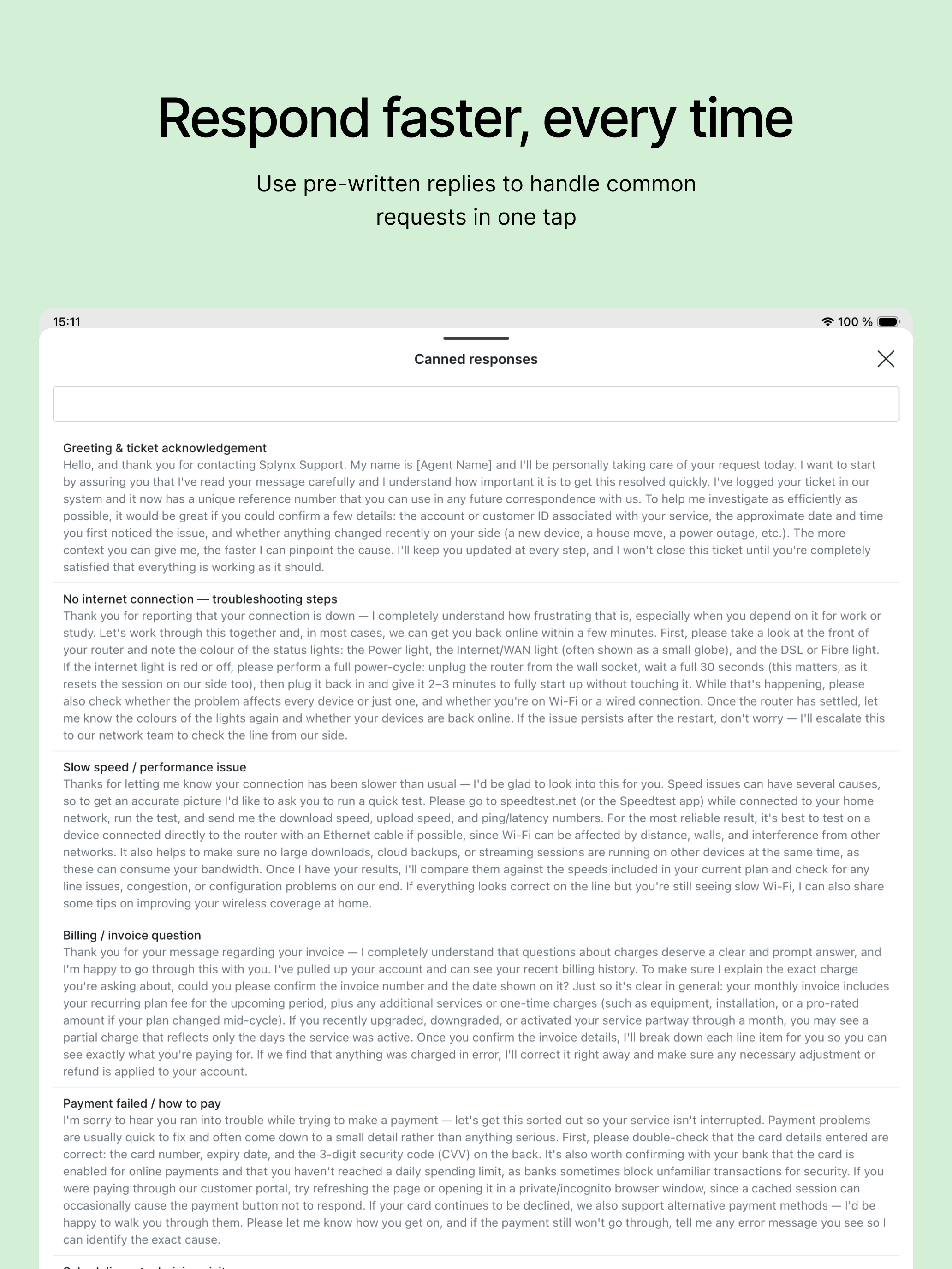Splynx CommsApp screenshot 12