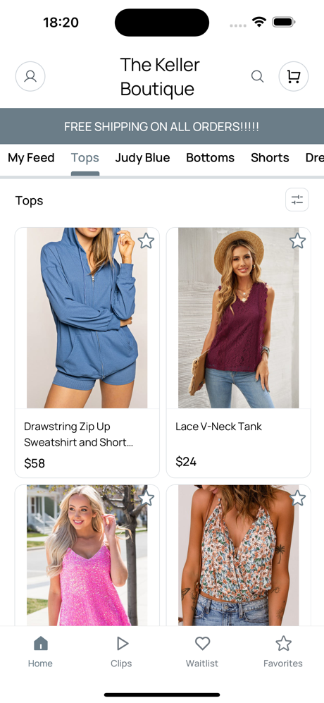 KellerClothingCompany screenshot 1