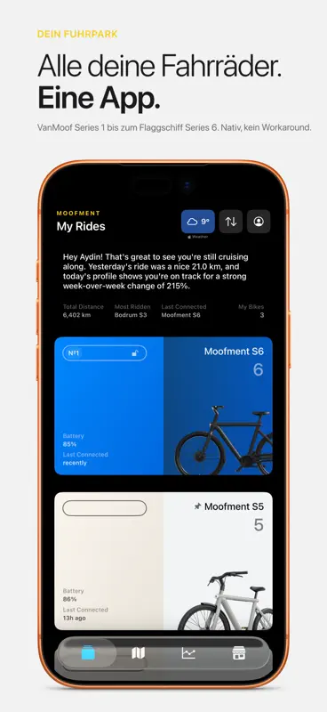 Moofment – für VanMoof-Fahrer screenshot 1 of 10