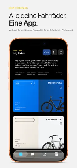 Screenshot von Moofment – Für VanMoof-Fahrer auf dem iPhone 1