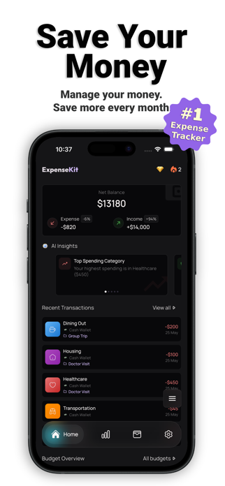 Expense Tracker - ExpenseKit Screenshot 1 of 7