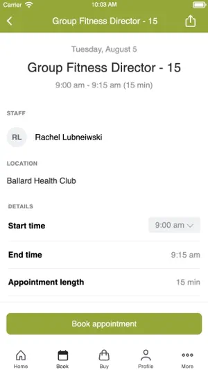 Ballard Health Club screenshot 3