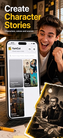 Faceless Video Maker: YumCut iPhone screenshot