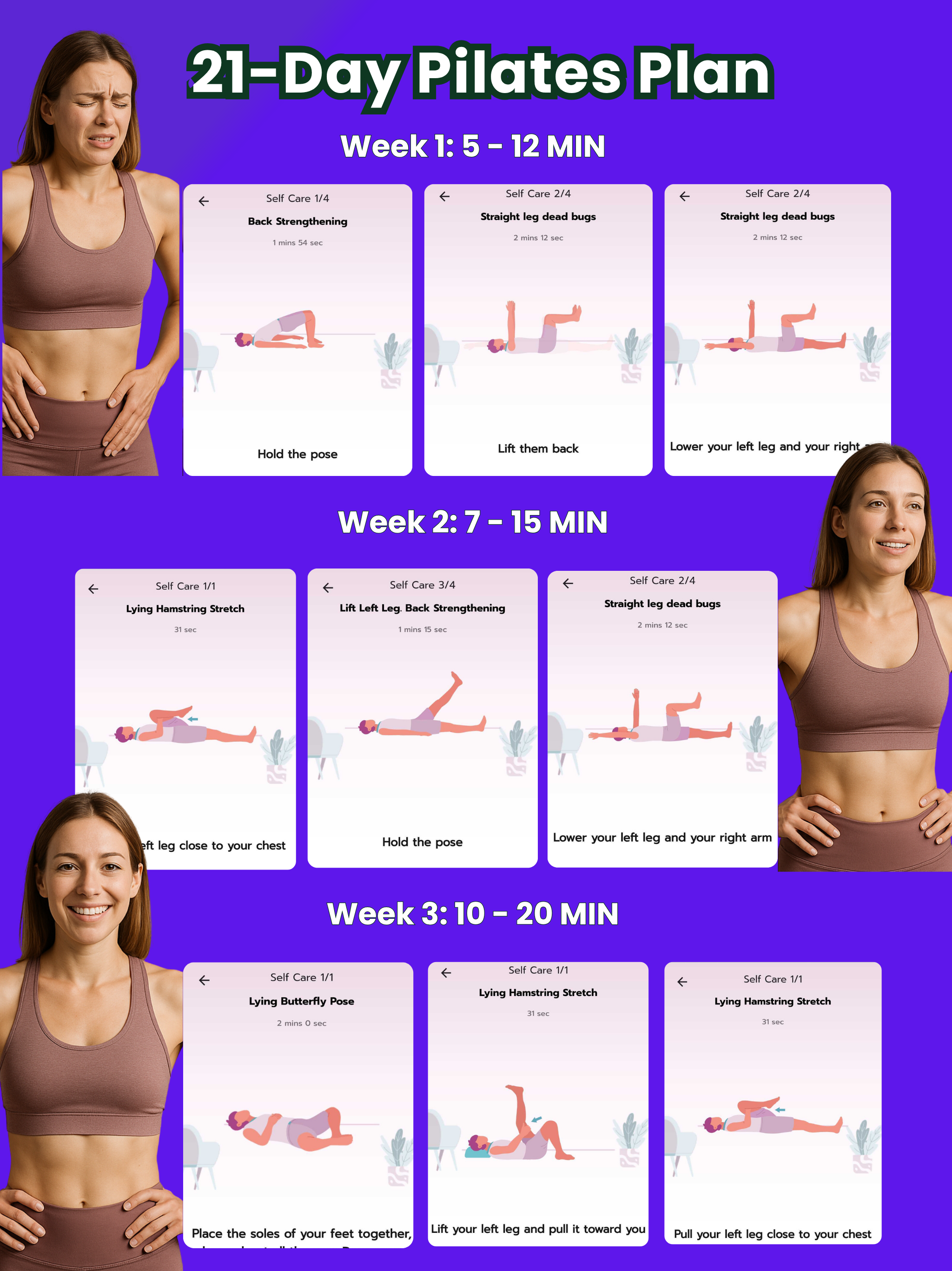 Women Pilates Workout at Home