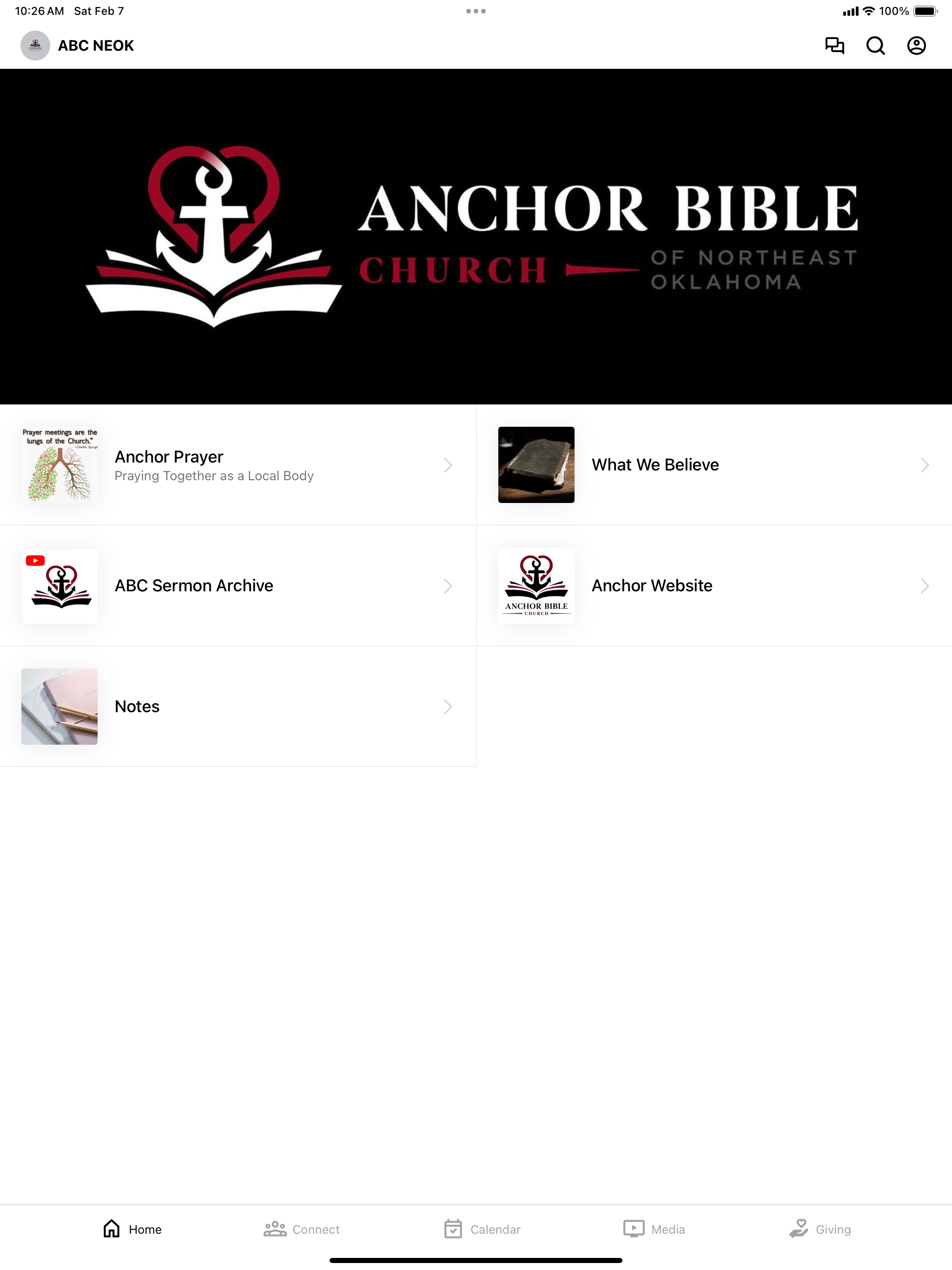 Anchor Bible Church of NE OK screenshot 5