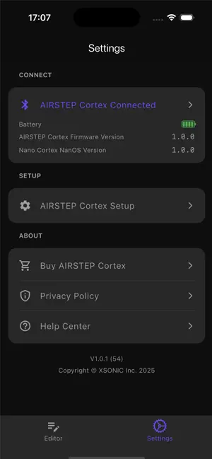 AIRSTEP Cortex screenshot 4