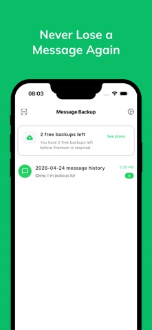 Chat Backup: Message Recovery Screenshot 5 of 5