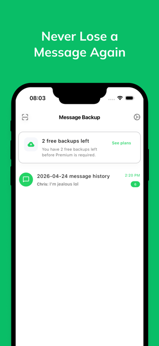 Chat Backup: Message Recovery Screenshot 5 of 5