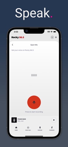 Rocky 98.5 screenshot