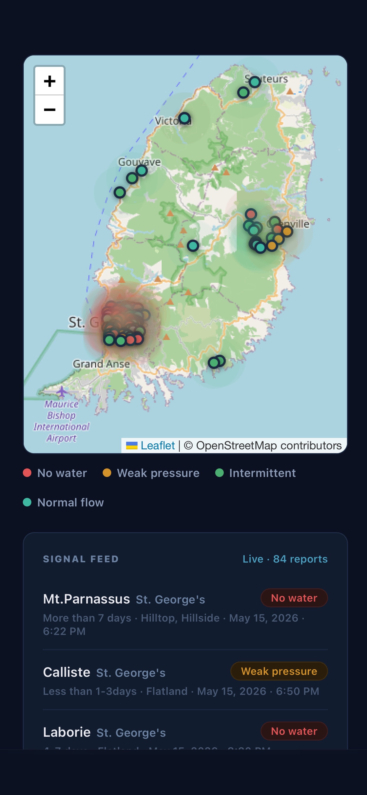 Screenshot 2 of Water Signal Tracker
