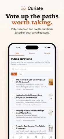 Curiate: Curious Curations Screenshot 3 of 10