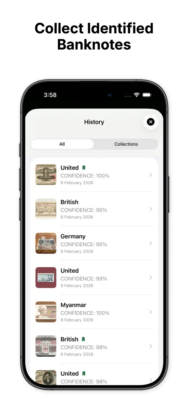 #5. Banknote Identifier: NoteSnap (iOS) Ved: Valerian Kokhreidze