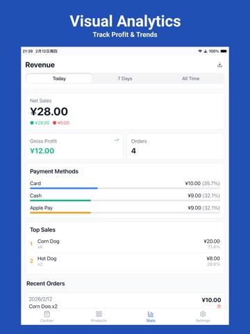 Vendor Cash Register - off POS ipad screenshot 2