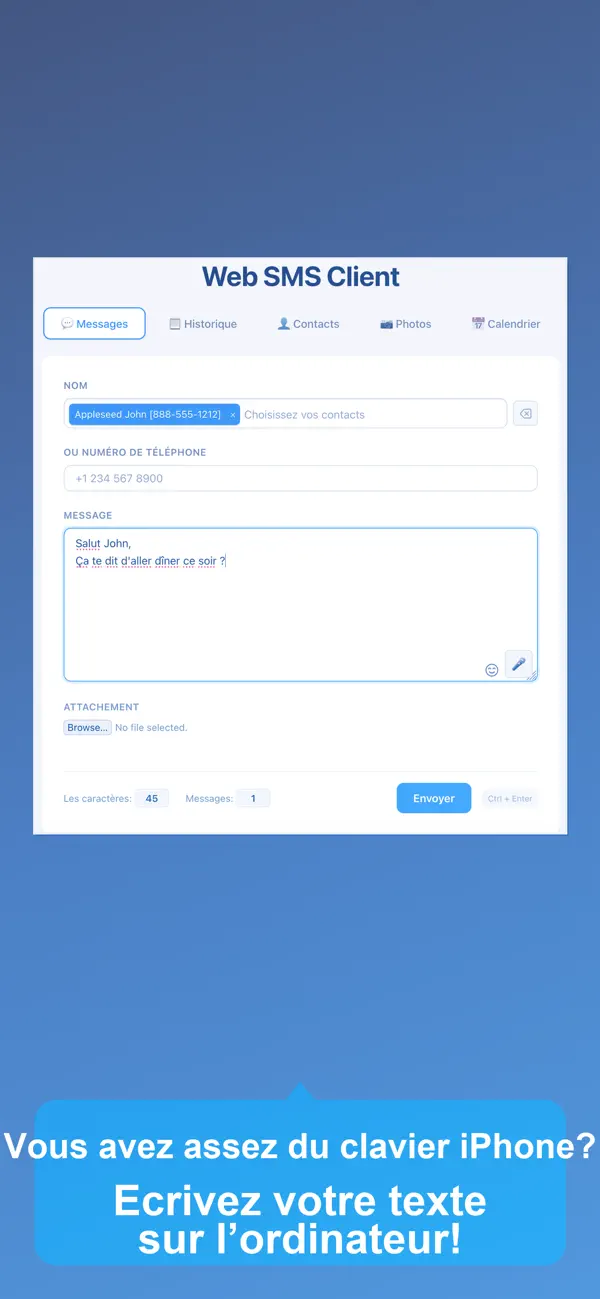 Screenshot #2 pour Web Browser SMS