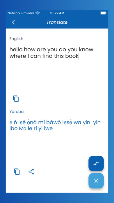 Yoruba Translator Offline Screenshot
