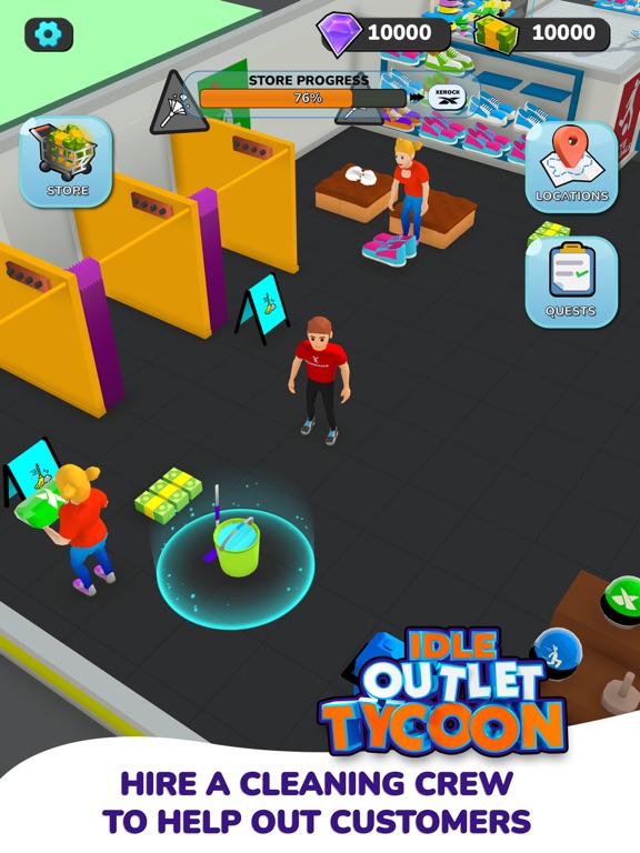 Idle Outlet Tycoon iPad screenshot