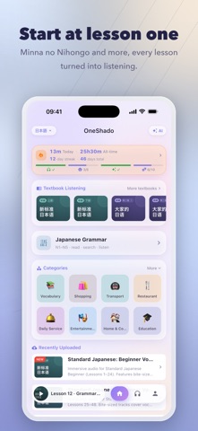 OneShado: AI Language Tutor Screenshot 2 of 6