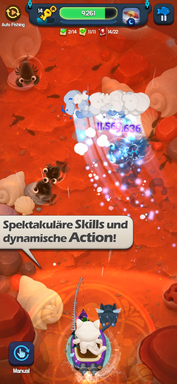 Cat's Fish farm iOS Mod IPA screenshot 5 - iOS game interface