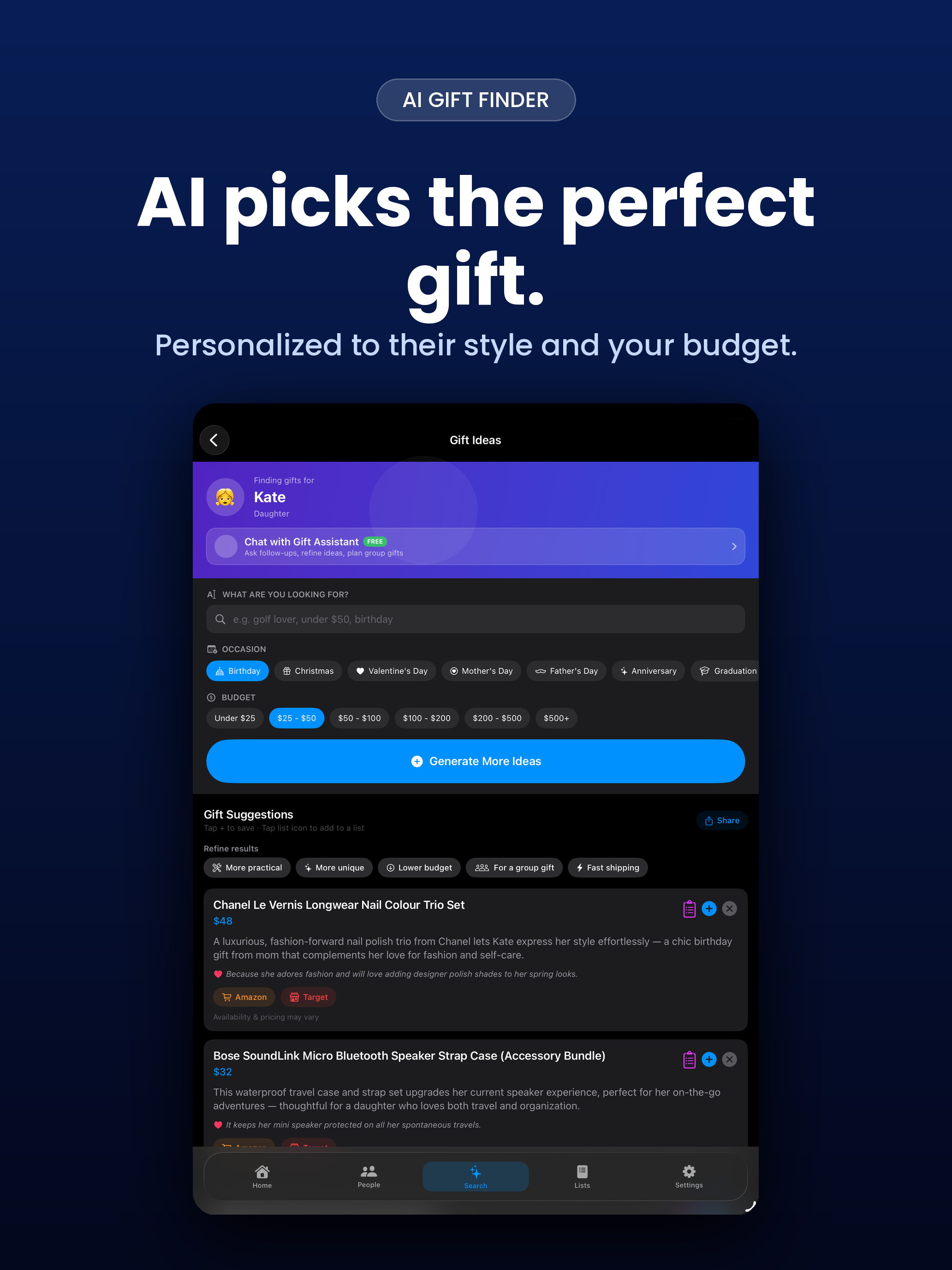 GiftPilot – AI Gift Finder