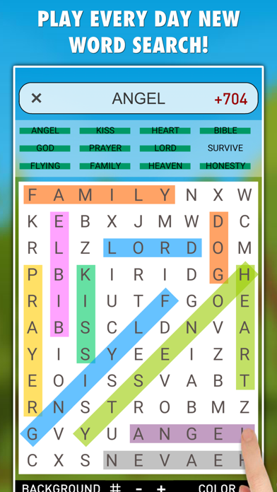 Screenshot #1 pour Word Search Daily 2750+