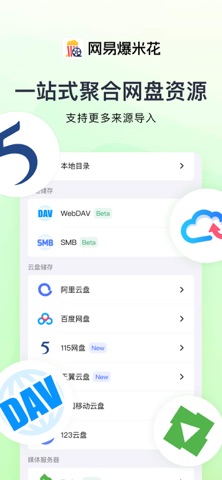 网易爆米花-智能媒体库，全能云盘网盘播放器 screenshot