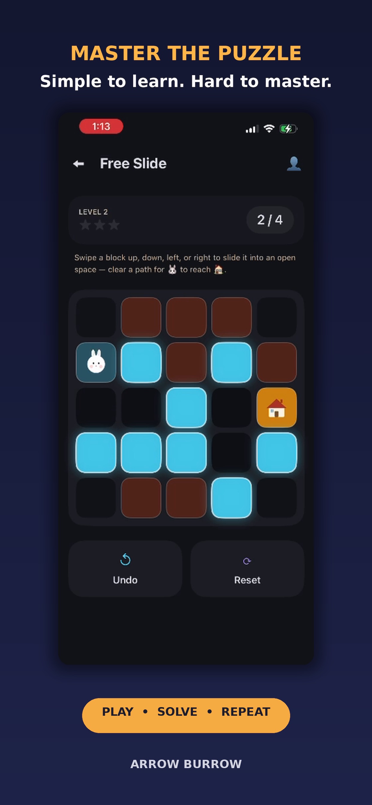 Screenshot 4 of Arrow Burrow: Slide Puzzle