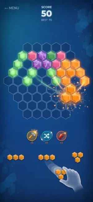 Hexa Block Blast: Puzzle Game screenshot 1