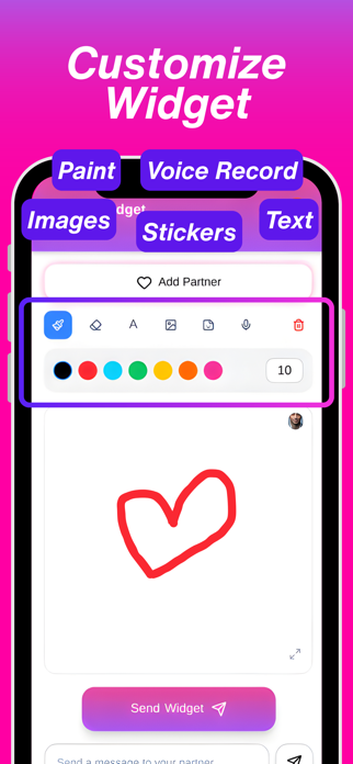 Bebe: Widget Couple App Screenshot 3 of 8