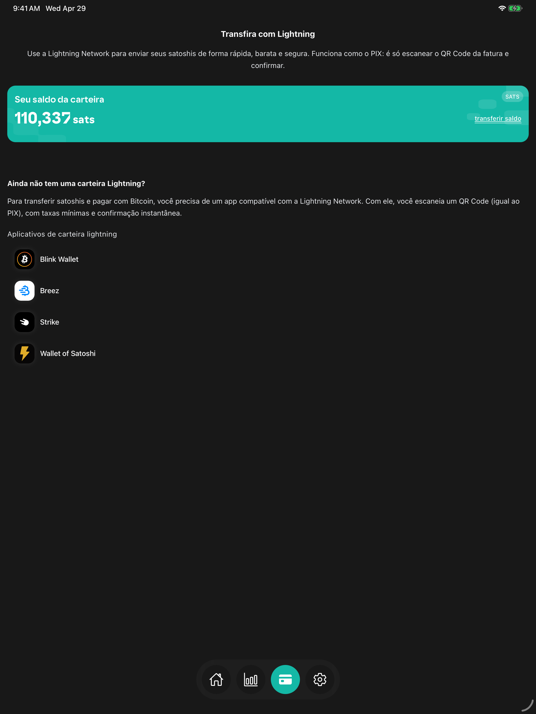 SATS: Cashback em Bitcoin screenshot 12
